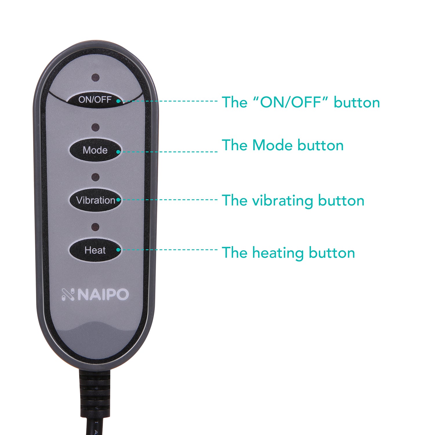 Masseur de pieds Shiatsu NAIPO MGF-1005 avec chaleur