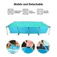 15FT Swimming Pool Rectangular Above Ground Family Swimming Above Ground Pool Durable Summer Backyard Spacious Design for Swimming & Play Gifts for Him - NAIPO