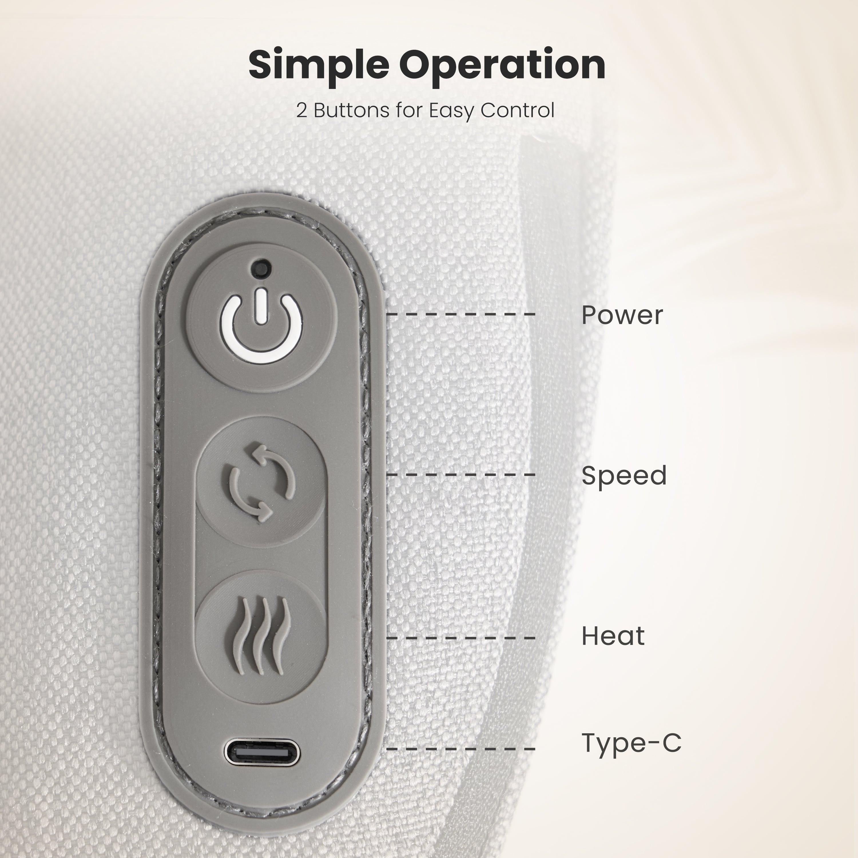 NAIPO MGB-2403 MINI Cordless Charging Back Massager