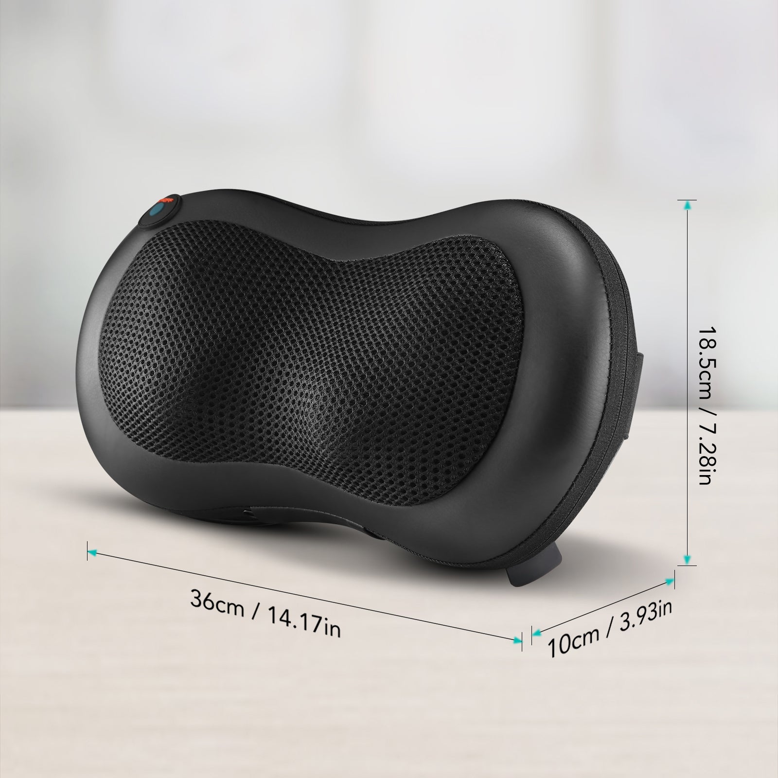 Oreiller de massage Naipo MGP-129G avec chaleur pour le dos et le cou