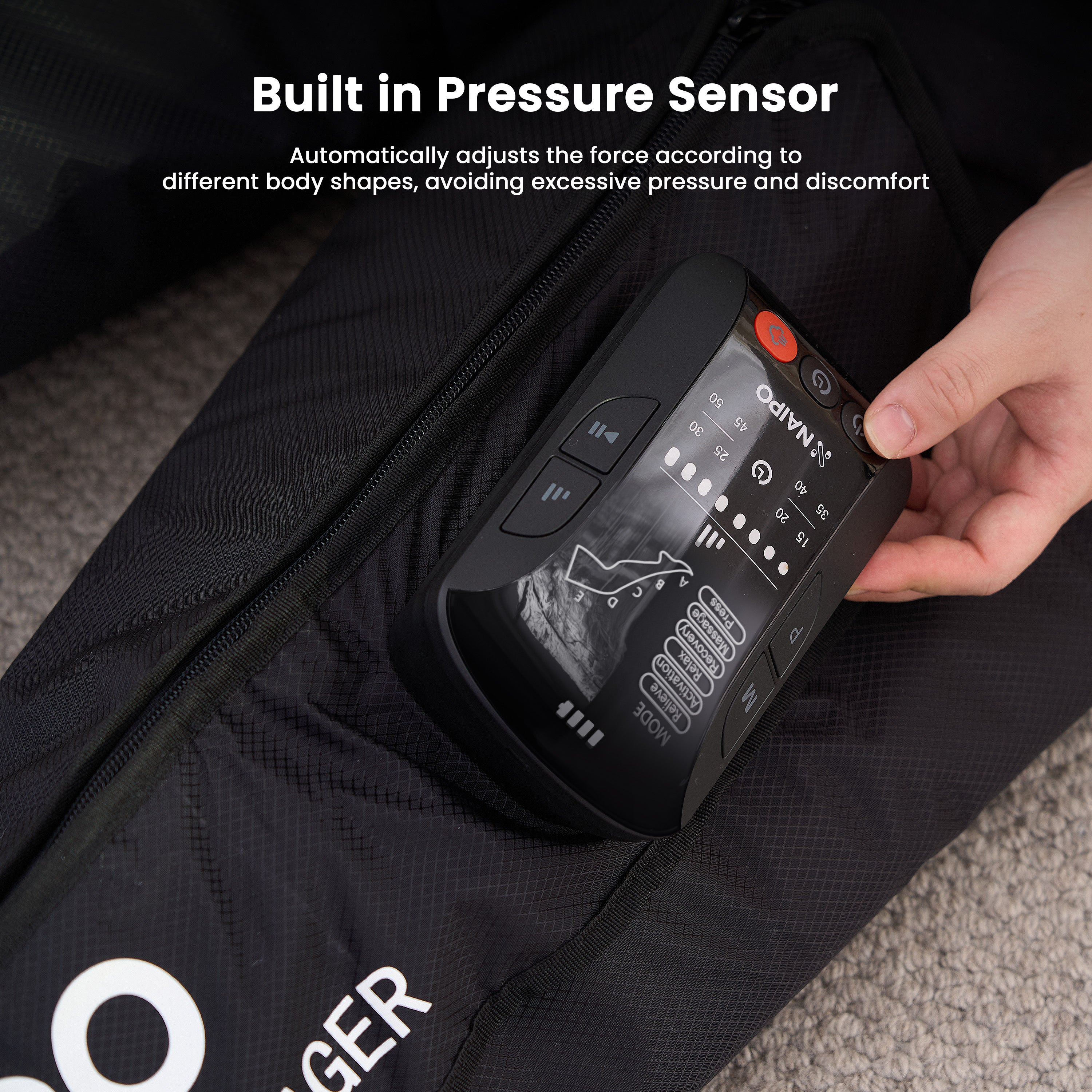 NAIPO MGF-301 Air-Compression Boots Full Leg Recovery with 6 Modes, Adjustable Pressure- Christmas Gift for Him/Her