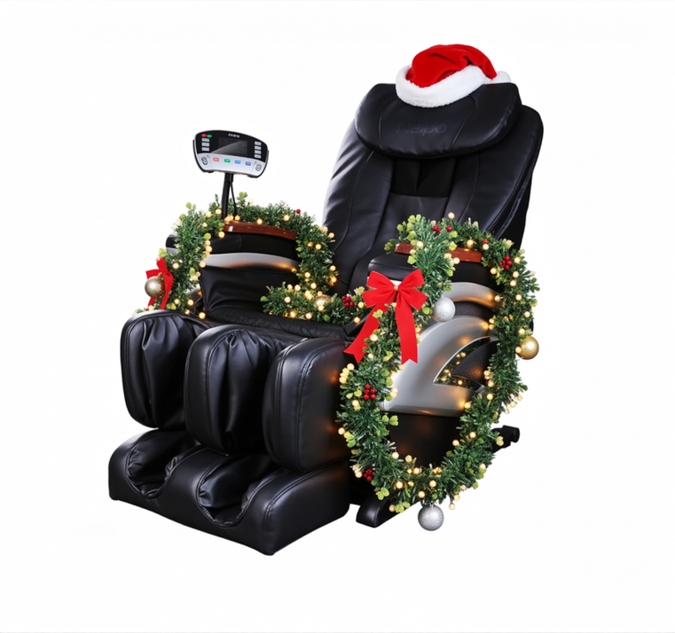 Fauteuil de massage Shiatsu complet Naipo MGCHR-RK2106C avec chaleur