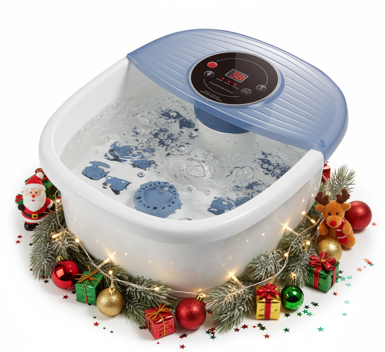 NAIPO XKAM-SPA18 Spa de pieds chauffant à bulles avec rouleaux