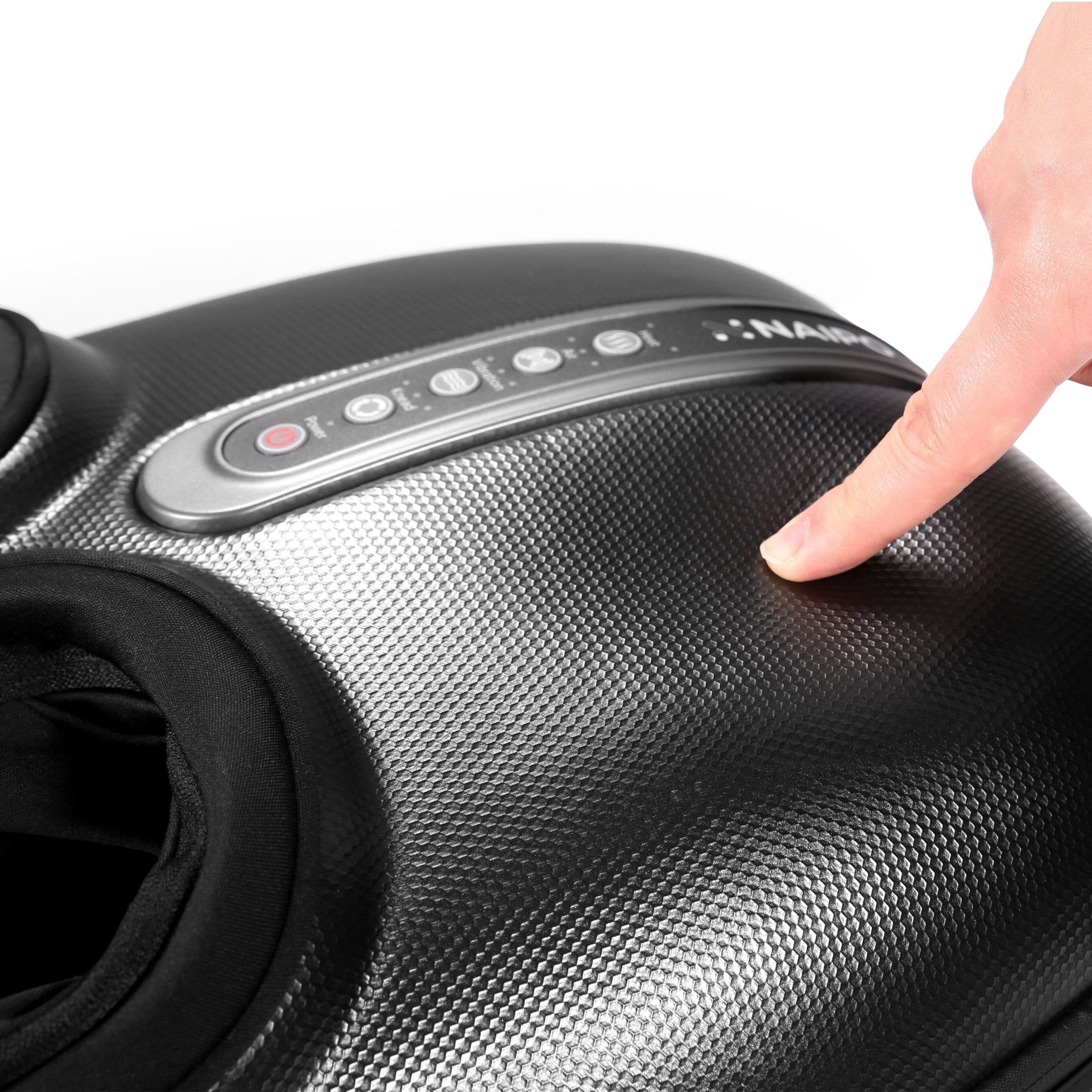 Foot Massager MGF - 868 - Black Leather - Wrapped Edition - NAIPO