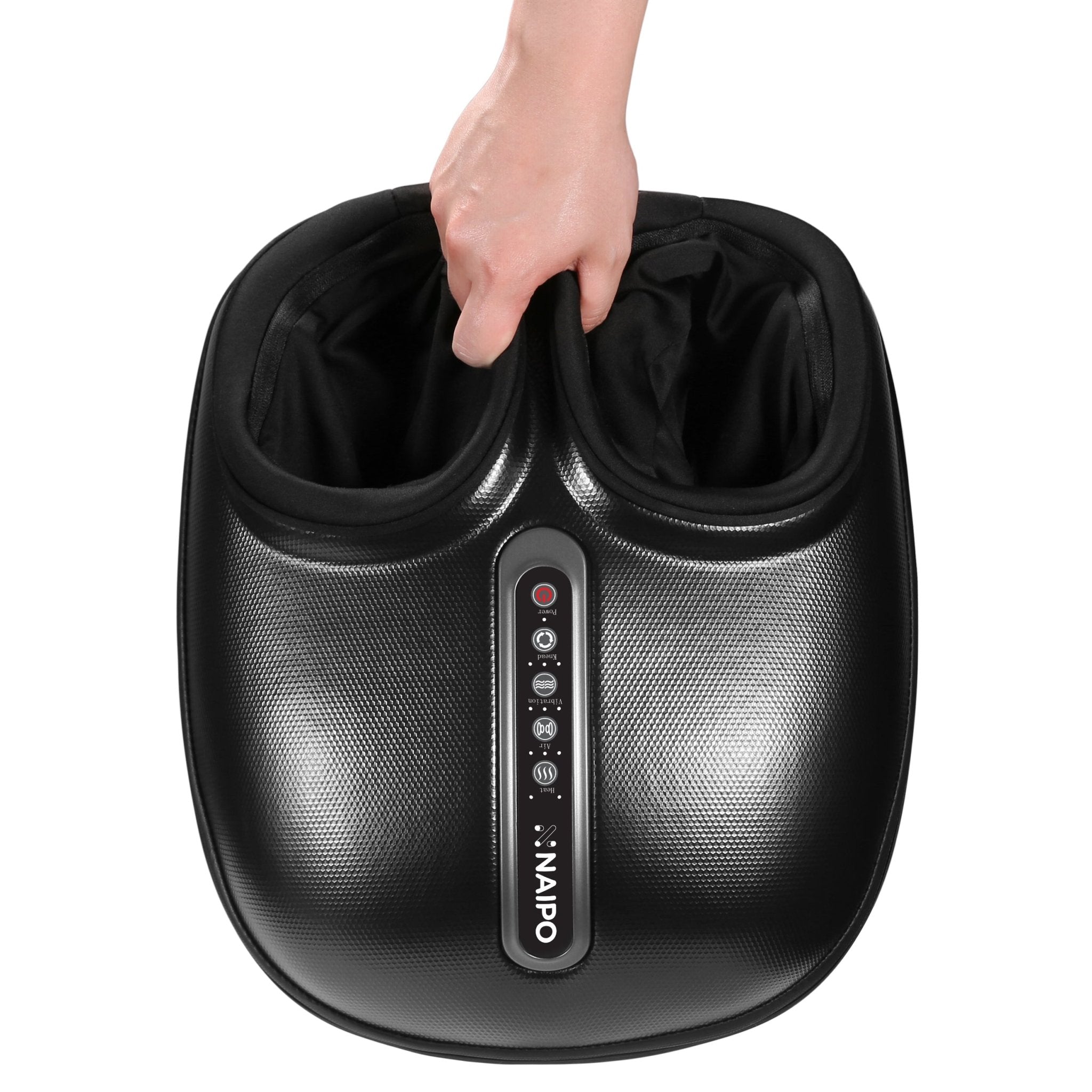 Foot Massager MGF - 868 - Black Leather - Wrapped Edition - NAIPO