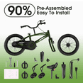 Naipo 16" Green Kid Bike Kickstand w/Training Wheels Children Bikes Boys Girls - NAIPO