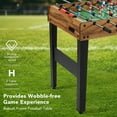 Naipo 48” Foosball Table Competition Sized Game Table for Home Game Room Adult Juniors Size w/ 3 Balls - NAIPO