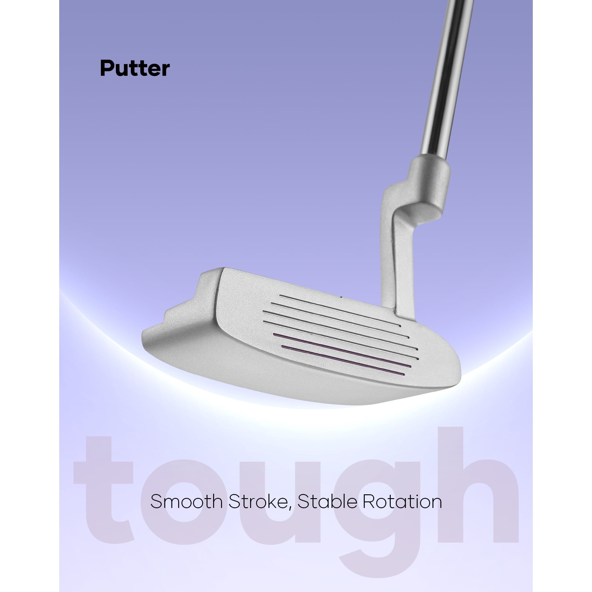 Naipo 8 Golf Clubs Set with A Complete Set of Golf Clubs Purple - Silver Color Palette Lightweight Design for Beginners - NAIPO