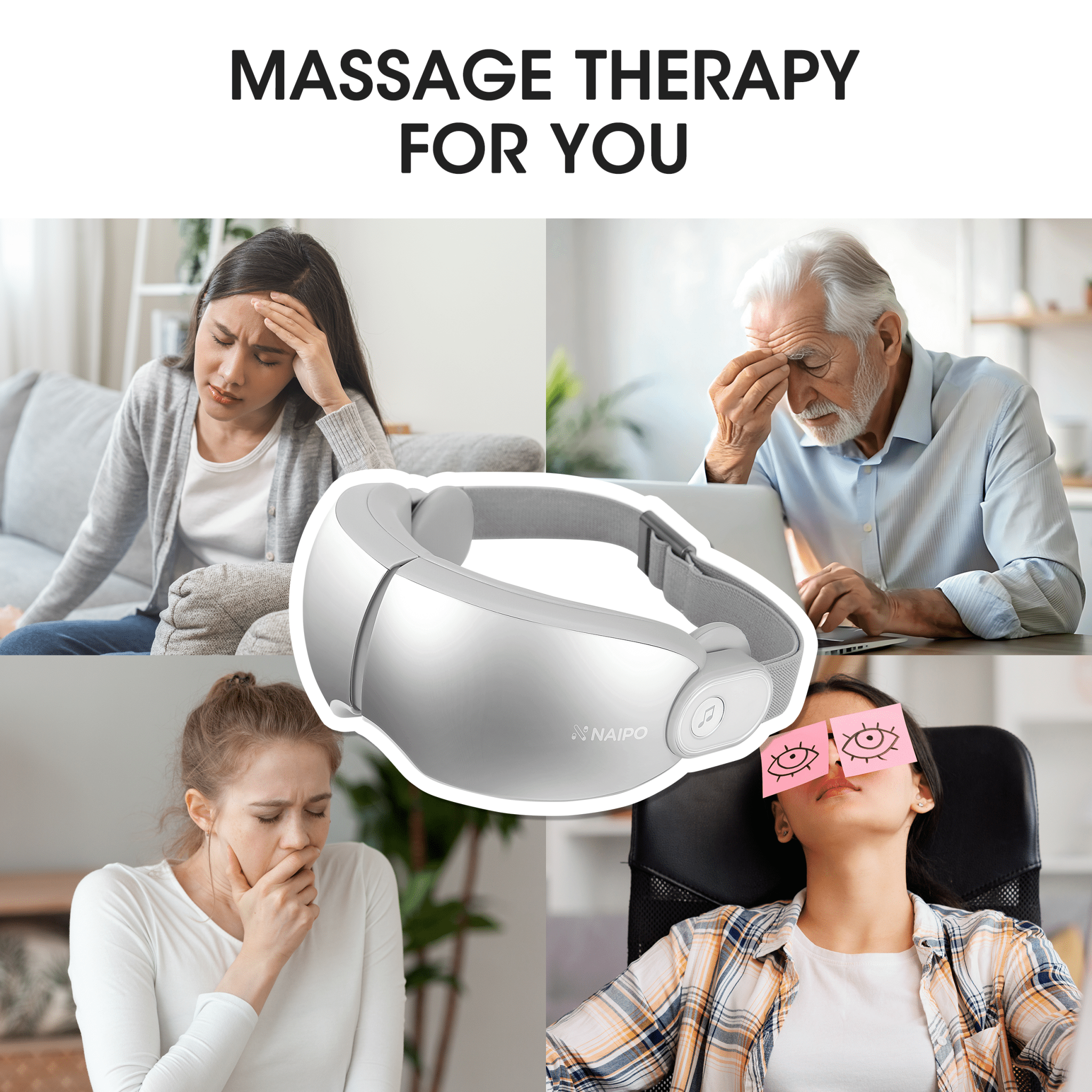 Naipo Electric Eye Massager with Music Mode - NAIPO