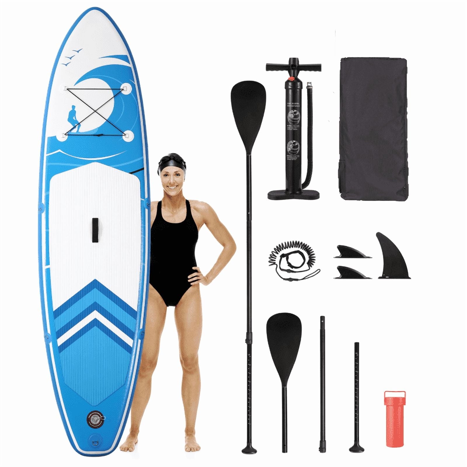 Naipo Inflatable Paddle Board Stand Up Paddle Board 6 in Thick with Sup Accessories and Carry Bag and Fast Pumping for Adults and Youth - NAIPO