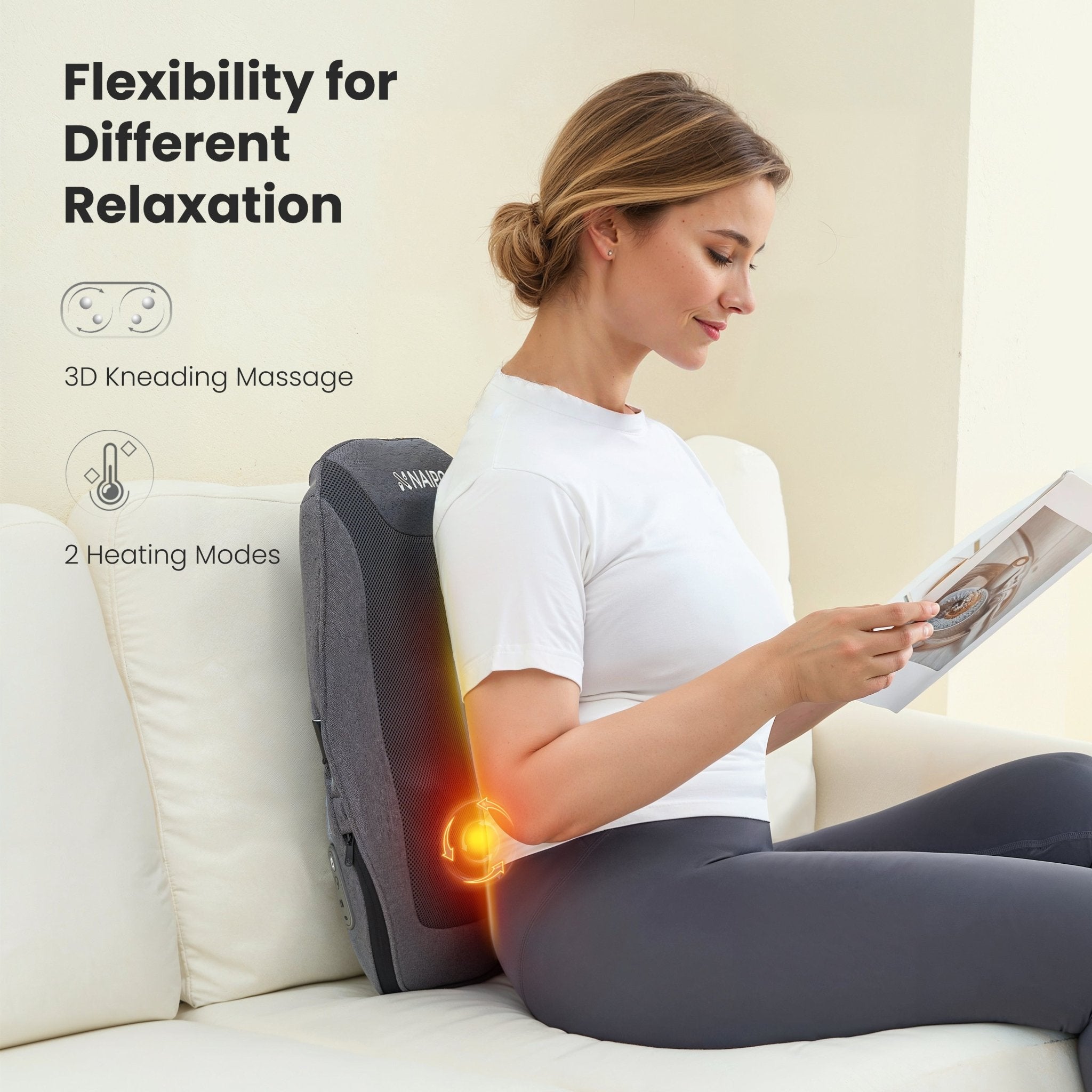 NAIPO MGB - 2403 mini charging massage backrest - NAIPO