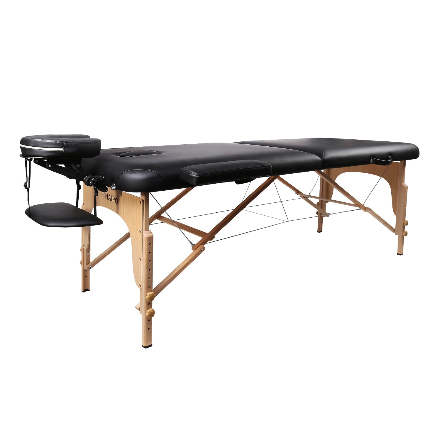 Naipo MGBC - 201H Portable Massage Table with 2 Fold Wooden - NAIPO