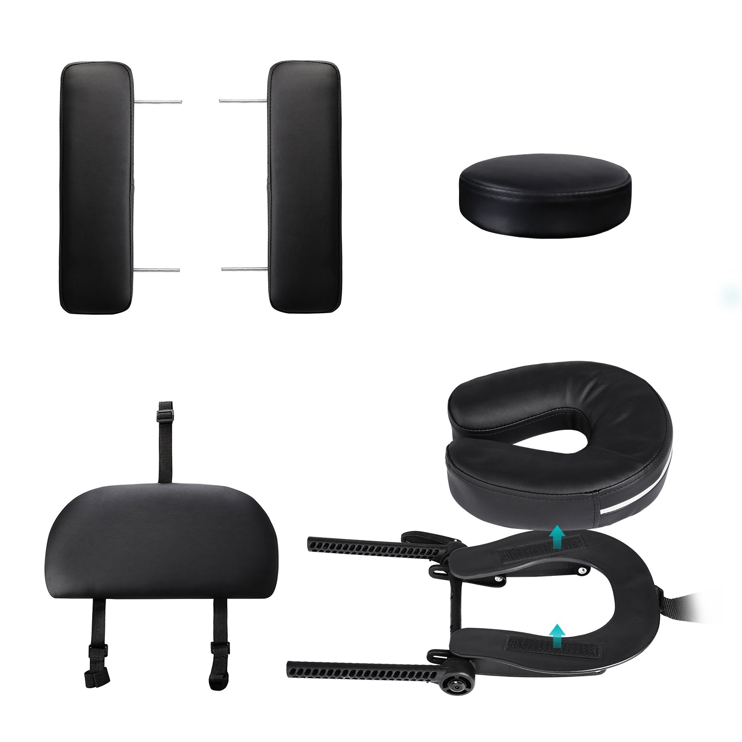 Naipo MGBC - 201H Portable Massage Table with 2 Fold Wooden - NAIPO