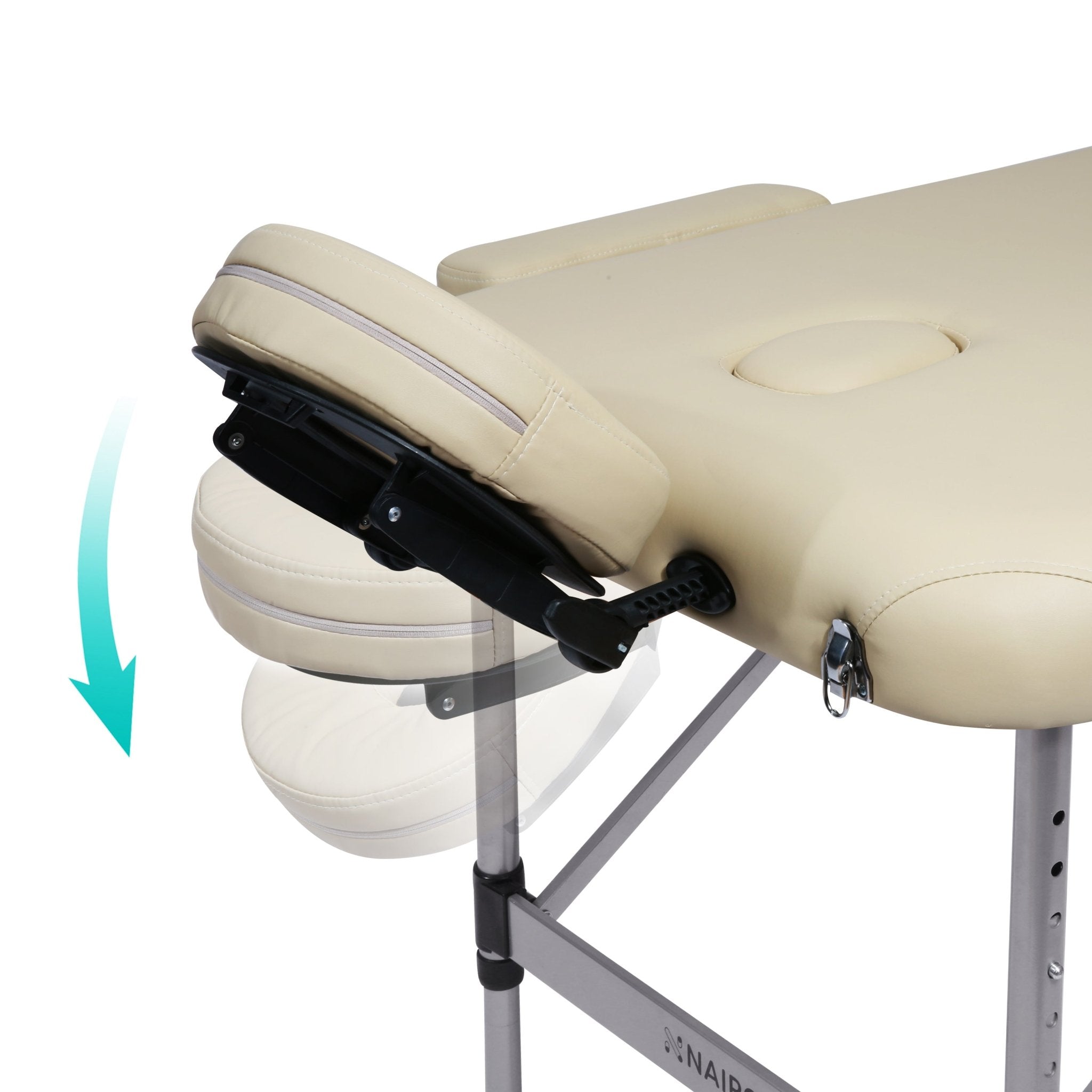 Naipo MGBC - 211H Two - fold portable Massage Table with Aluminum Feet - NAIPO