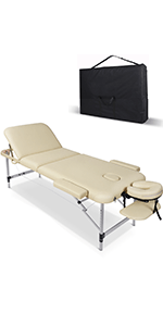 Naipo MGBC - 301 Three - fold portable Massage Table with Aluminum Feet - NAIPO