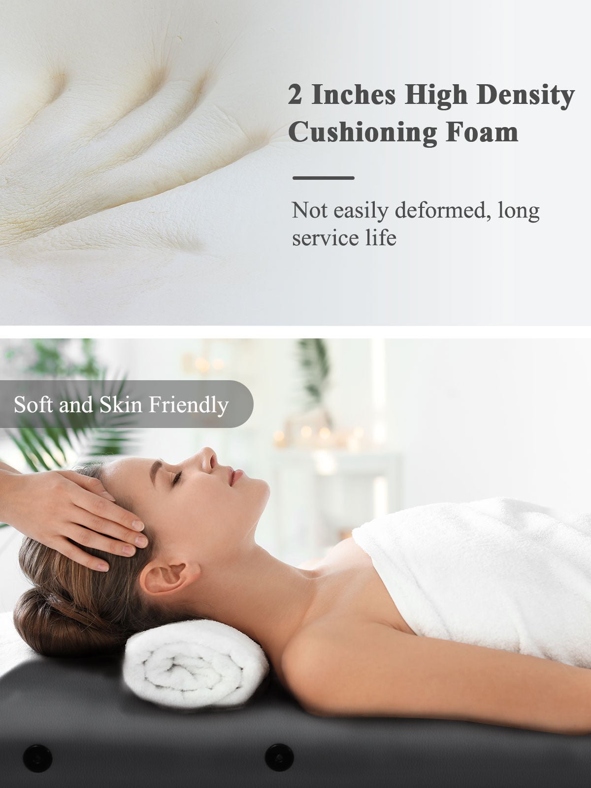 Naipo MGBC - 302 Three - fold portable Massage Table with Wooden Feet - NAIPO