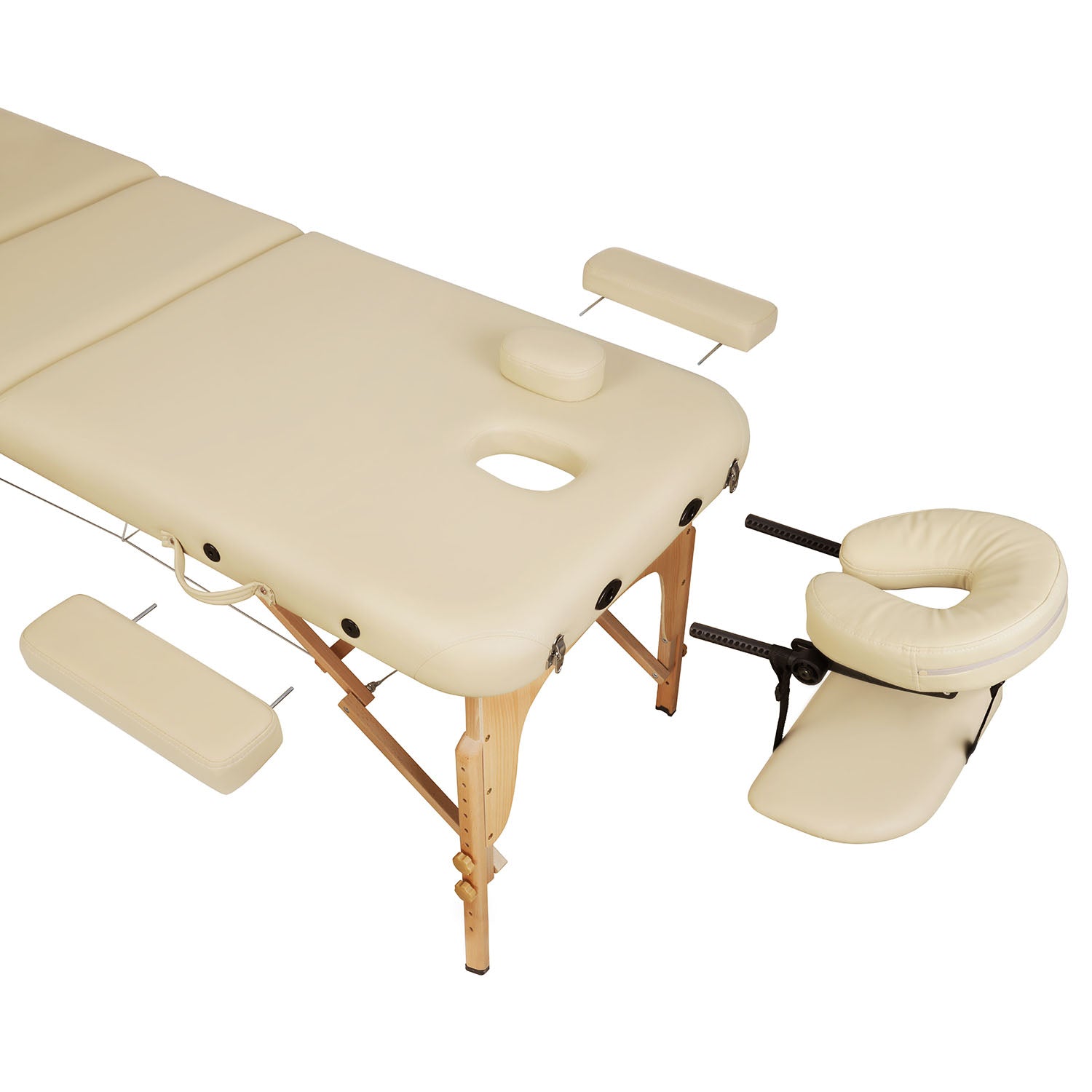 Naipo MGBC - 302 Three - fold portable Massage Table with Wooden Feet - NAIPO