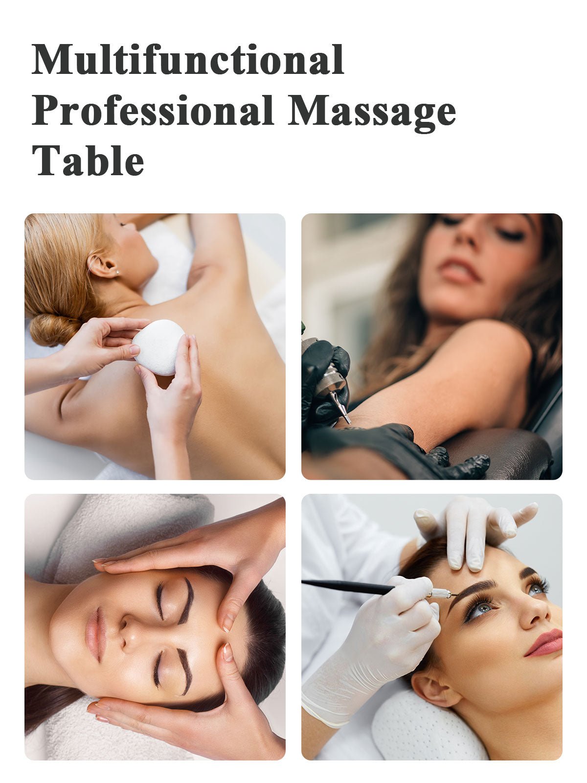 Naipo MGBC - 302 Three - fold portable Massage Table with Wooden Feet - NAIPO