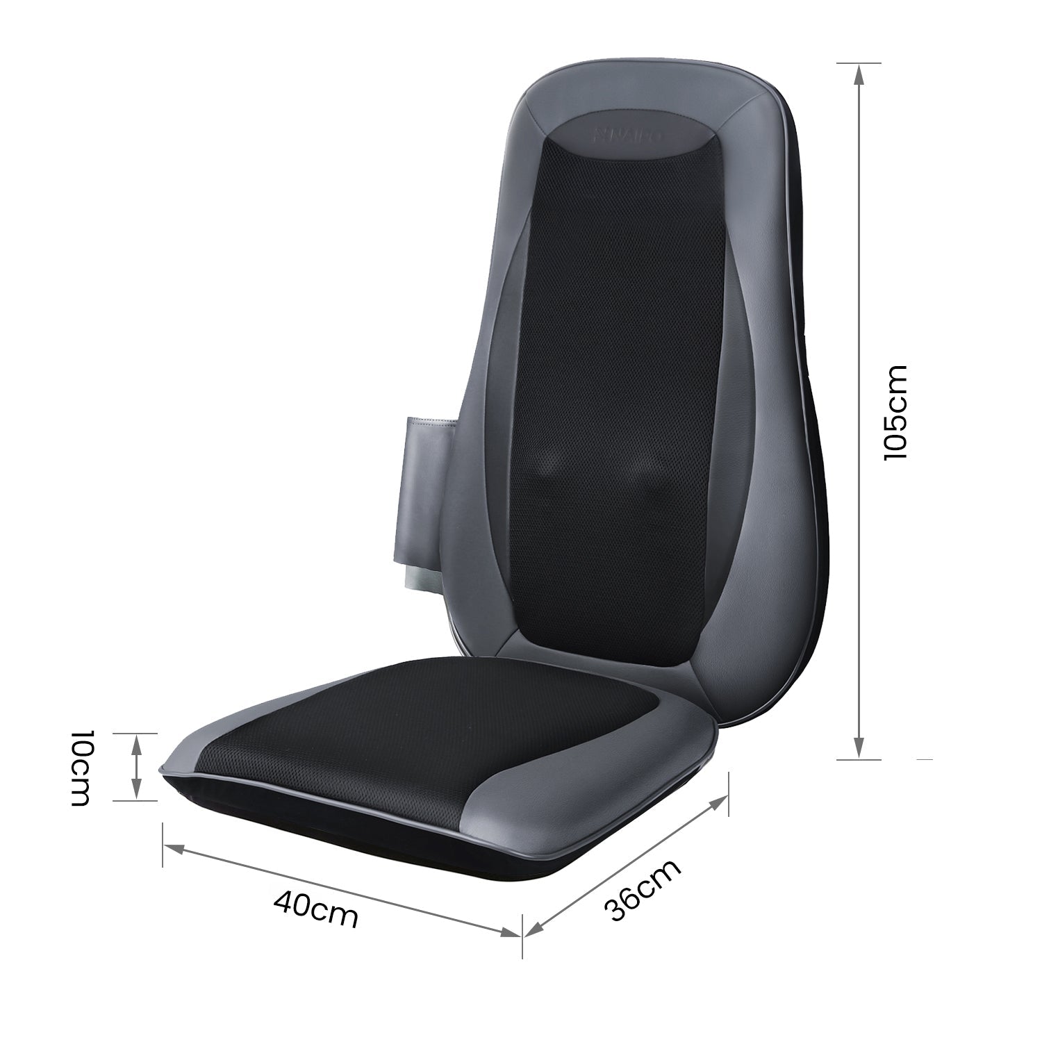 Naipo MGBK - 2606H Shiatsu Back Massager with Heat, Deep Kneading, Rolling and Vibration - Christmas Gift for Him/Her - NAIPO