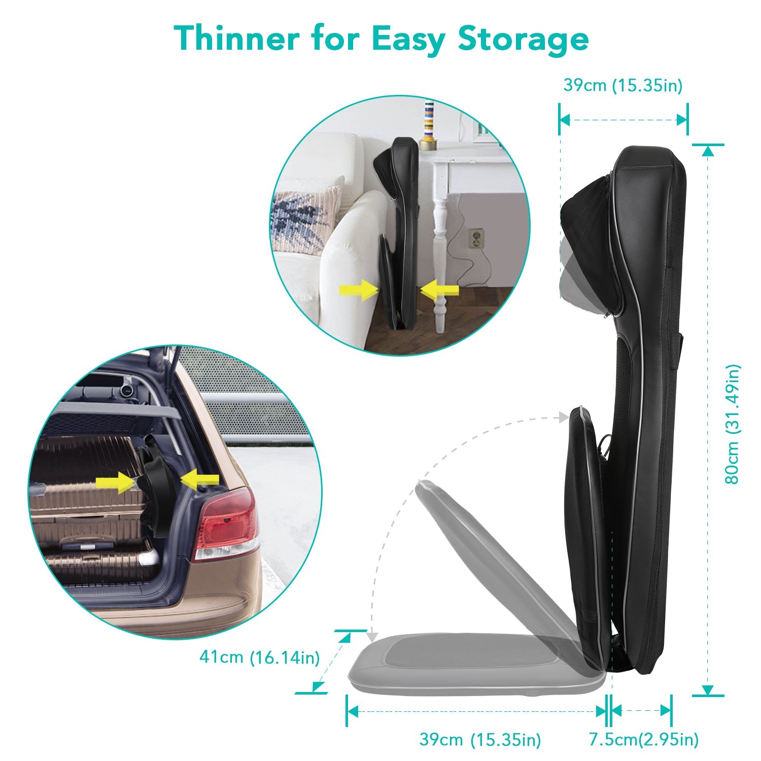 Naipo MGBK - C2030 Neck & Back Massager with Heat & Vibration - NAIPO