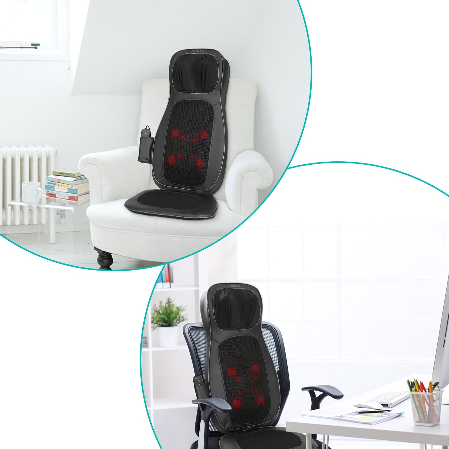 Naipo MGBK - C2030 Neck & Back Massager with Heat & Vibration - NAIPO