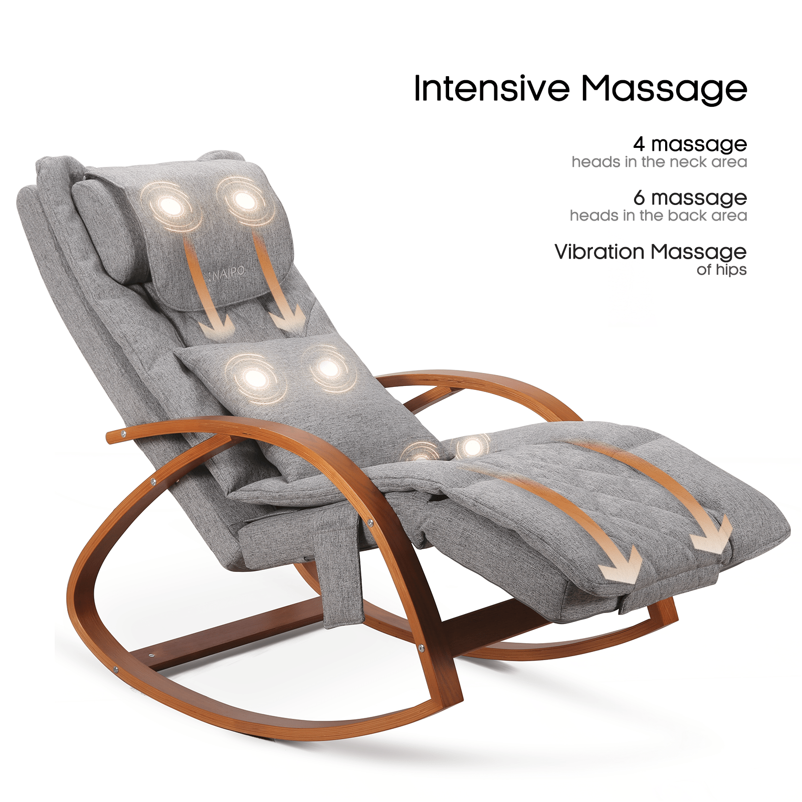 NAIPO MGC - 2300P new wooden massage chairs - NAIPO