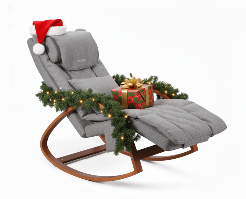 NAIPO MGC - 2300P Rocking Wooden Massage Chair - Christmas Gift for Him/Her - NAIPO