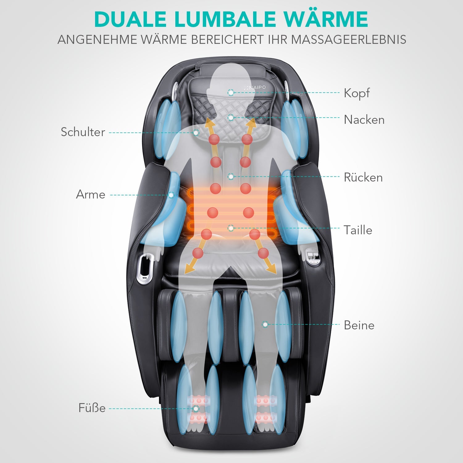 Naipo MGC - A350 Full Body Music Massage - NAIPO