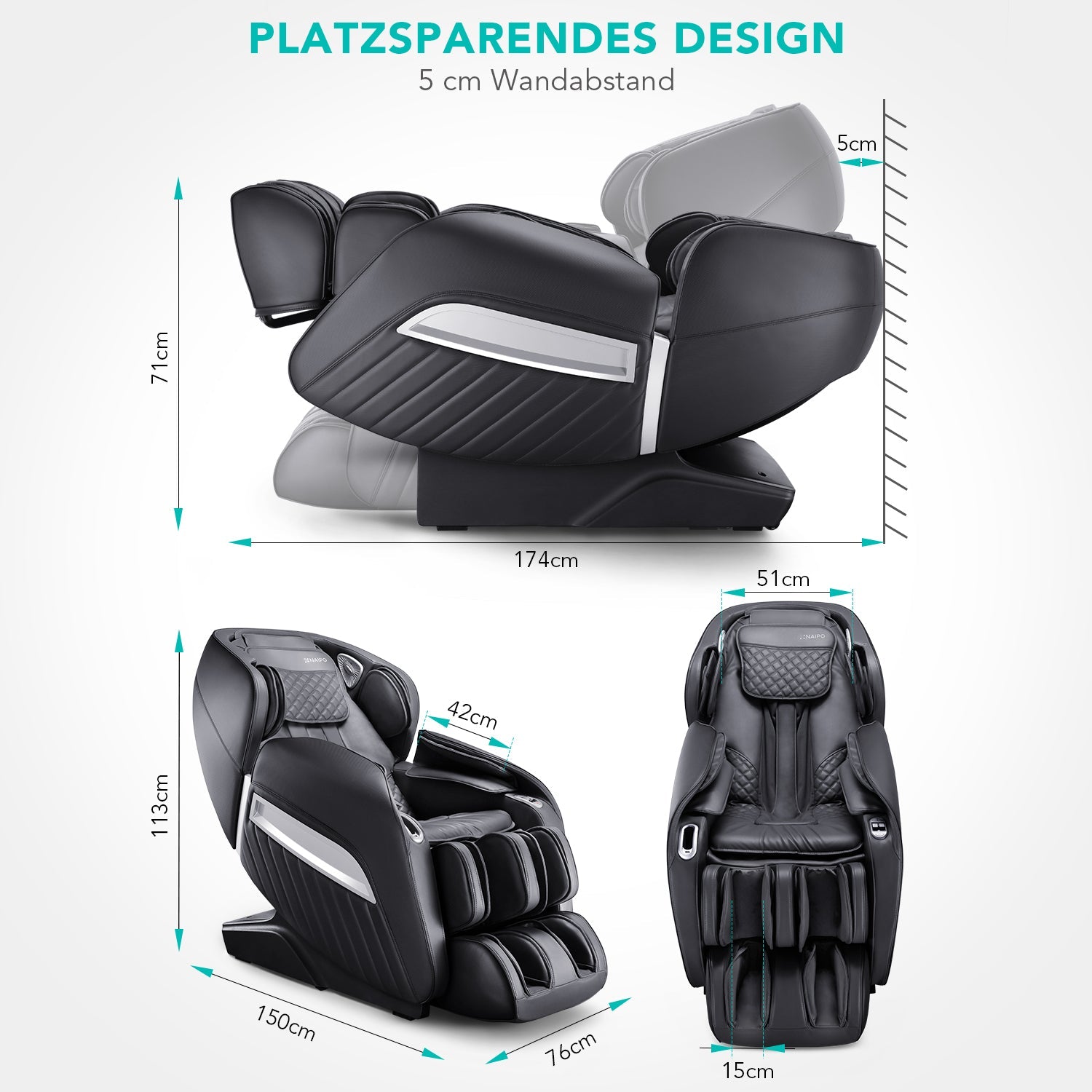 Naipo MGC - A350 Full Body Music Massage - NAIPO