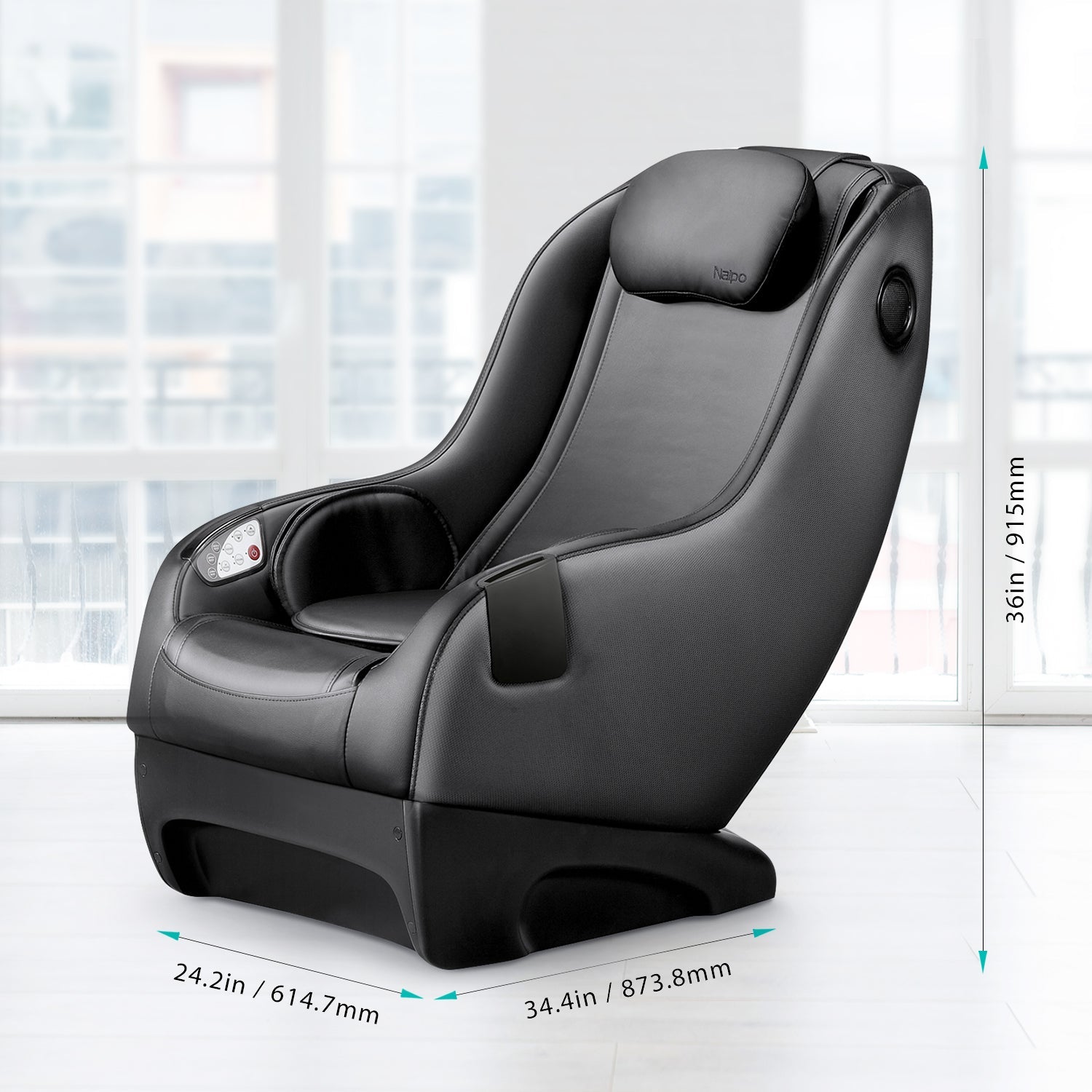Naipo MGCHR - A150 Full Body Music Massage Chair with Kneading & Tapping - NAIPO