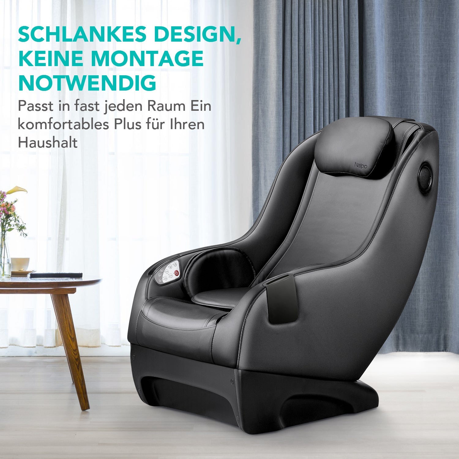 Naipo MGCHR - A150 Full Body Music Massage Chair with Kneading & Tapping - NAIPO