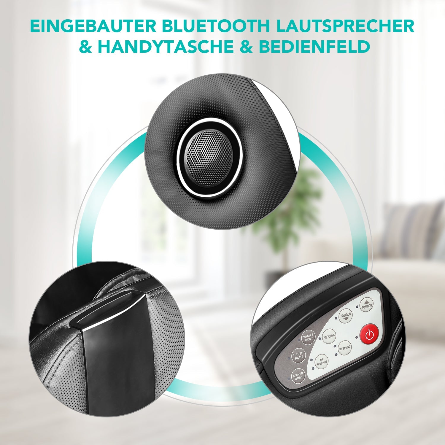 Naipo MGCHR - A150 Full Body Music Massage Chair with Kneading & Tapping - NAIPO