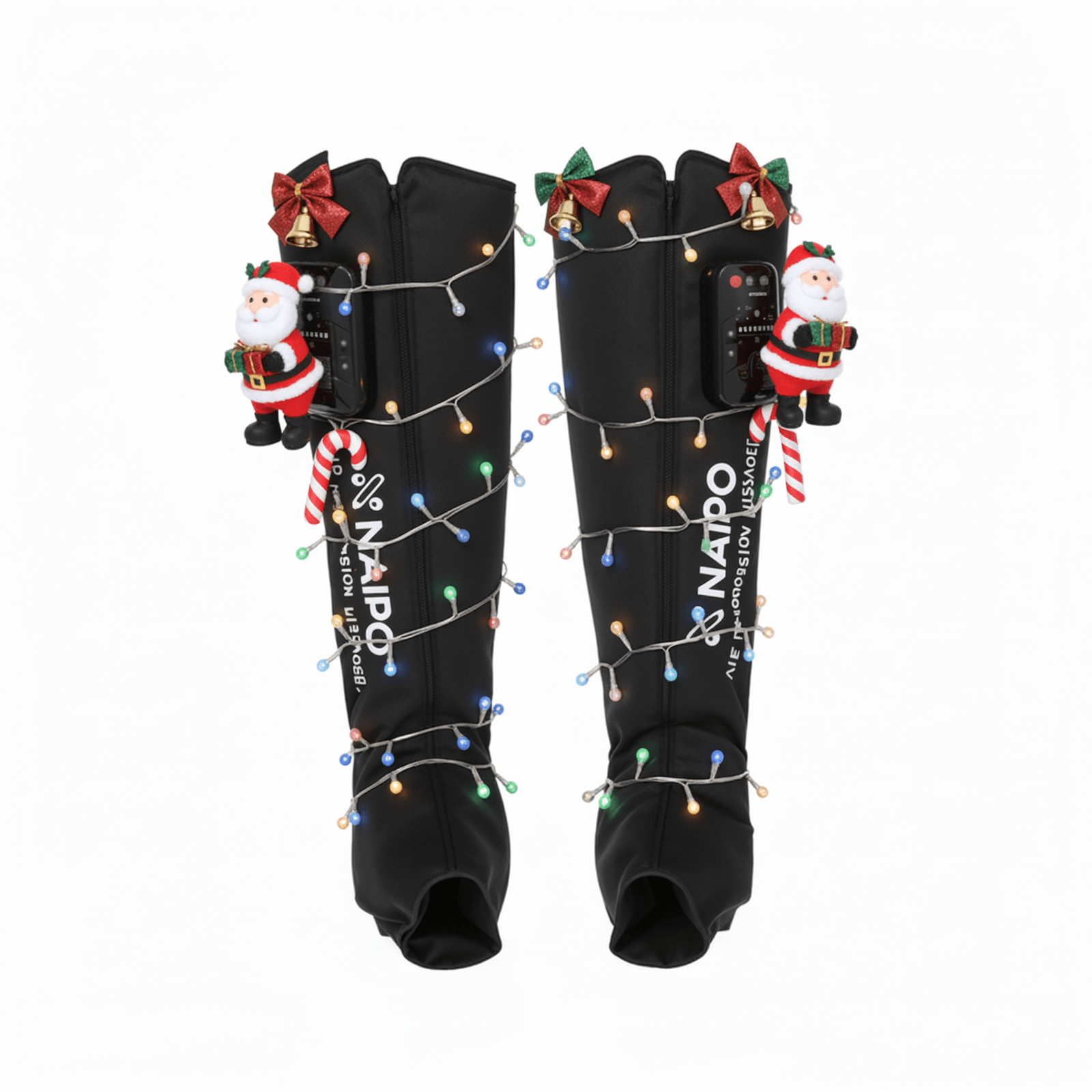 NAIPO MGF - 301 Air - Compression Boots Full Leg Recovery with 6 Modes, Adjustable Pressure - Christmas Gift for Him/Her - NAIPO