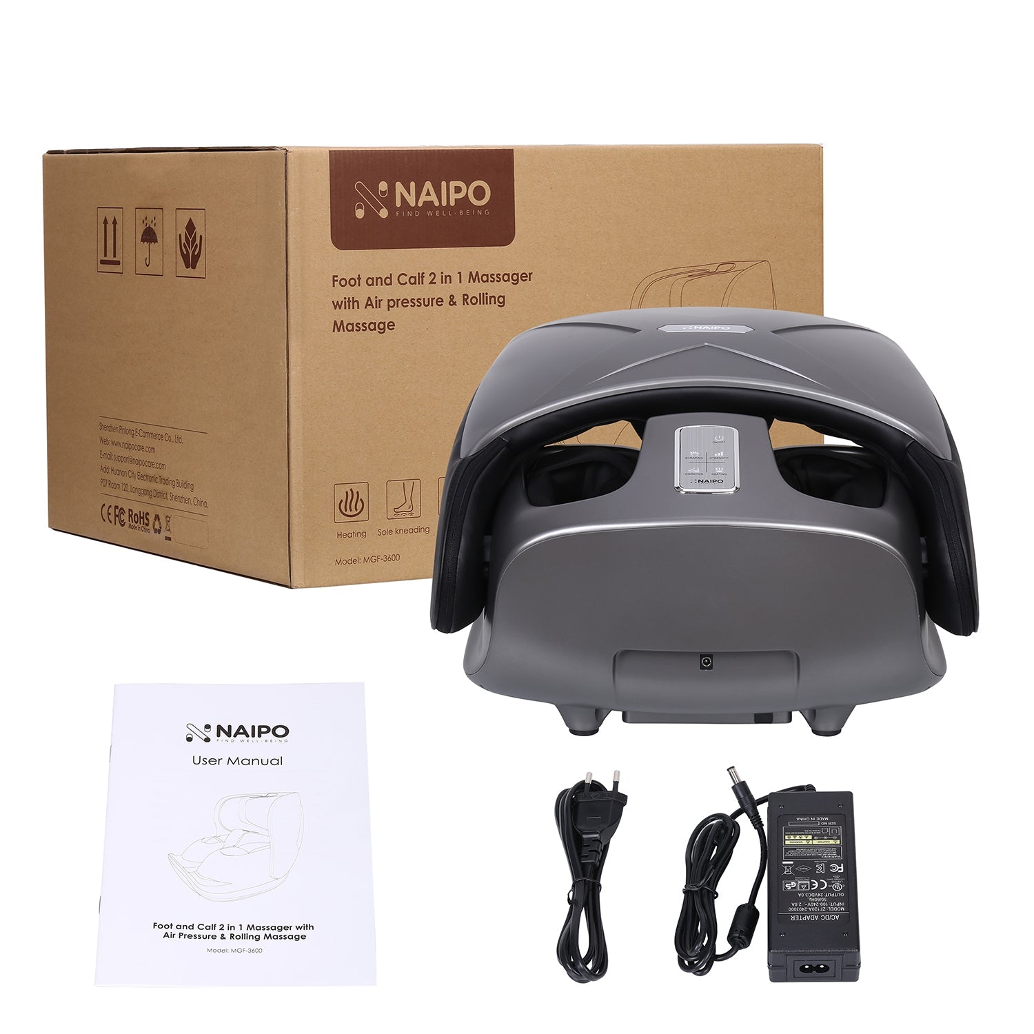 Naipo MGF - 3600 Calf& Foot 2 in 1 Massager - NAIPO