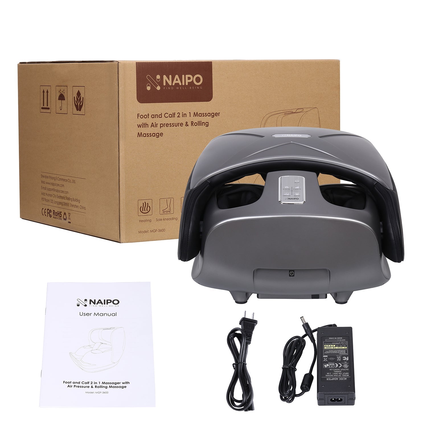 Naipo MGF - 3600 Calf& Foot 2 in 1 Massager - NAIPO