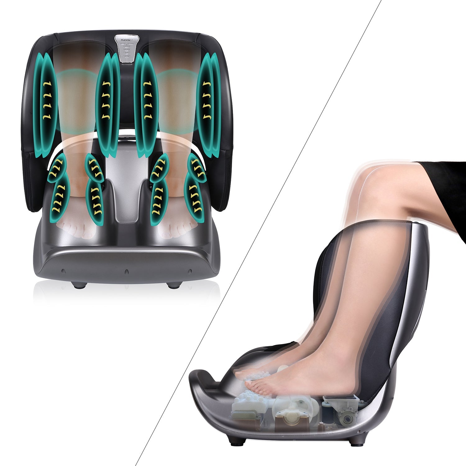 Naipo MGF - 3600 Calf& Foot 2 in 1 Massager - NAIPO