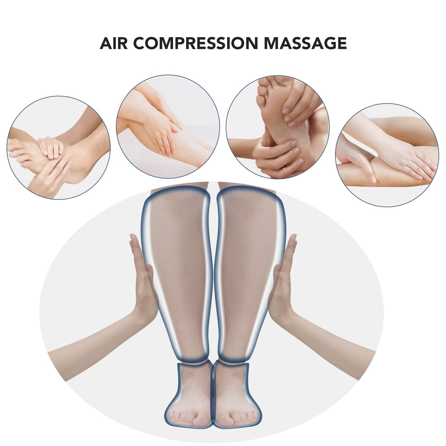 Naipo MGF - 701 Rechargeable Leg Compression Massager - NAIPO