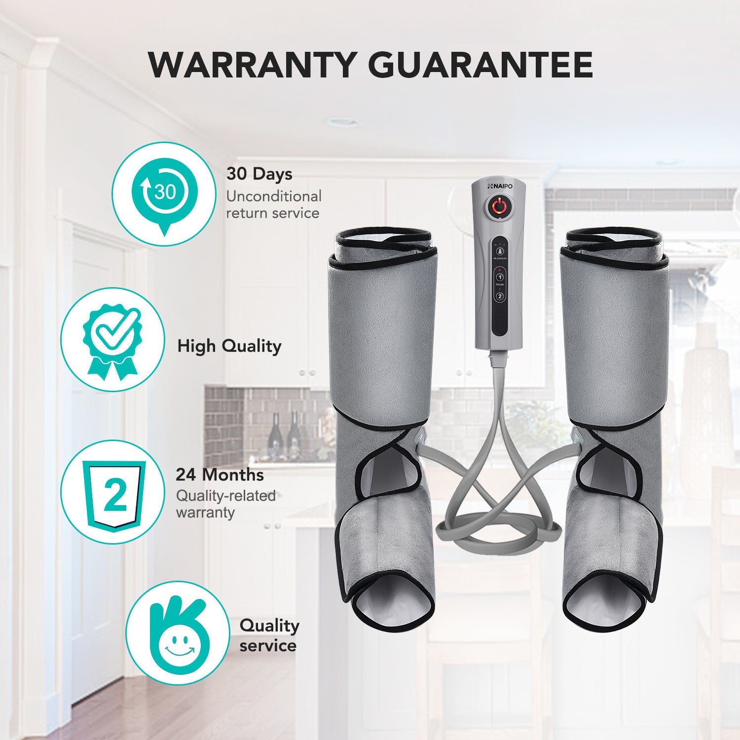 Naipo MGF - 701 Rechargeable Leg Compression Massager - NAIPO