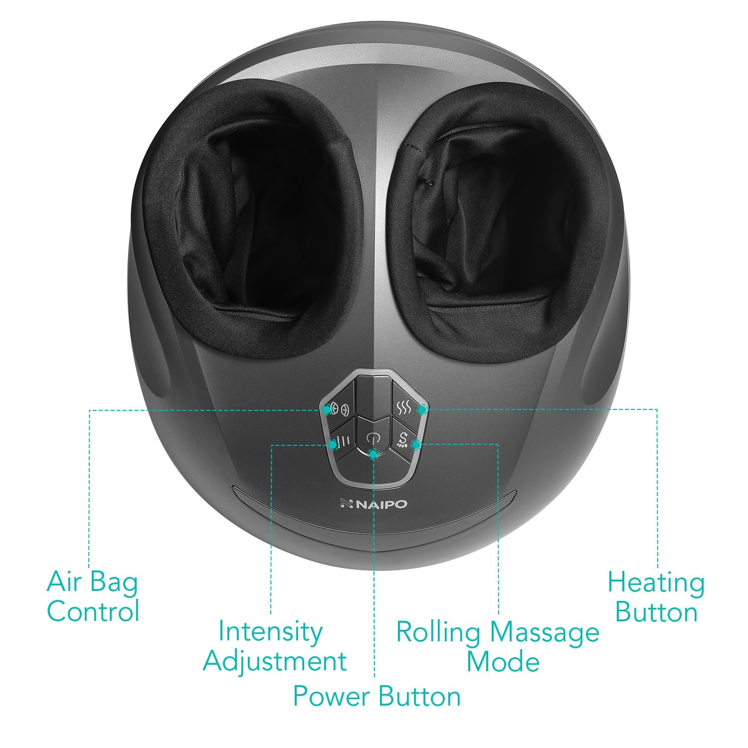 Naipo MGF - 836 Foot Massager with Heat and Airbag Massage - NAIPO