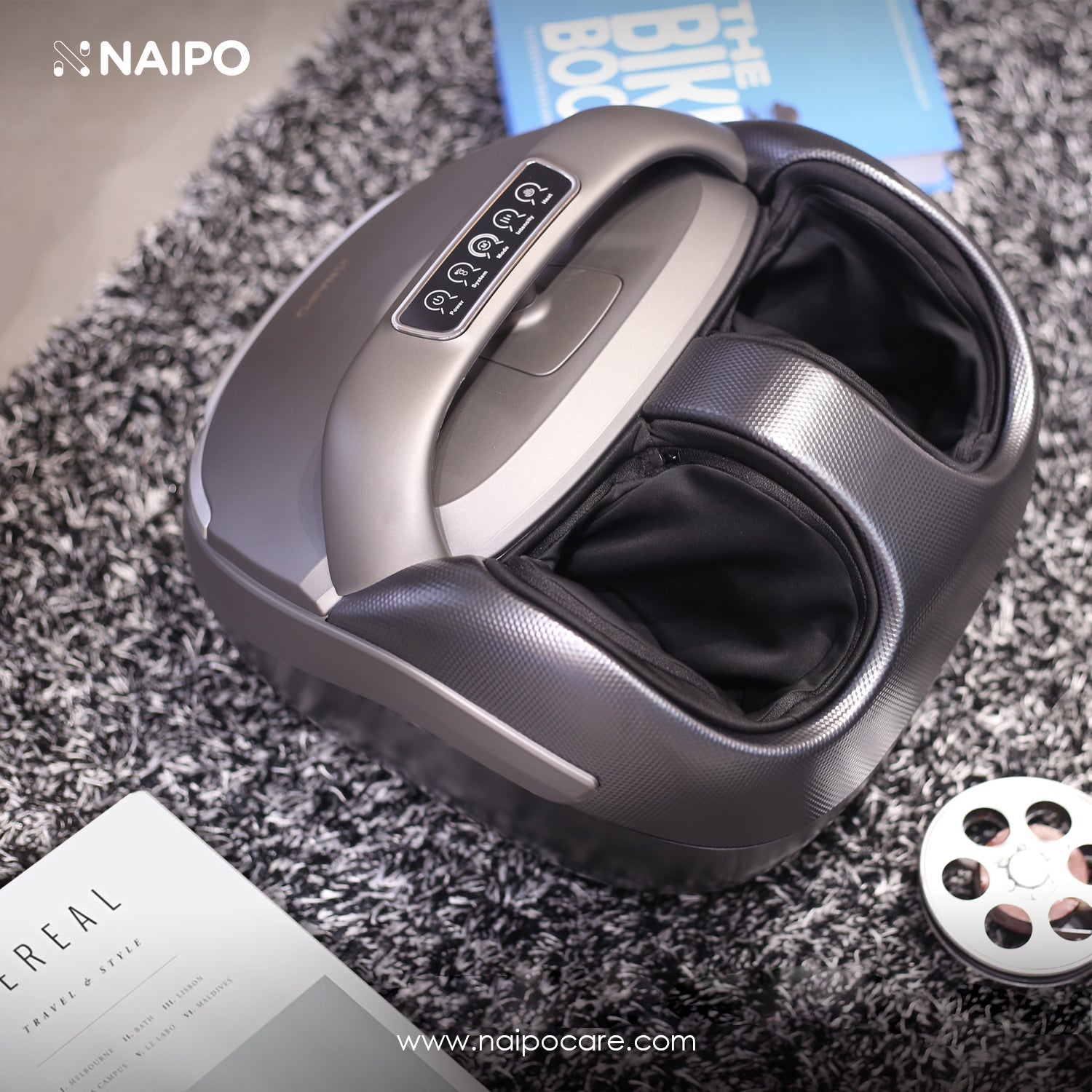 Naipo MGF - 839A Foot Massager Shiatsu Foot Massage Machine Luxury Feet Massager - NAIPO