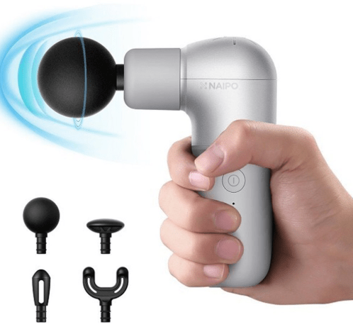 Naipo MGPC - 002 Mini Massage Gun, Percussion Muscle Massage Guns for Athletes Pain Relief - White, Gifts - NAIPO
