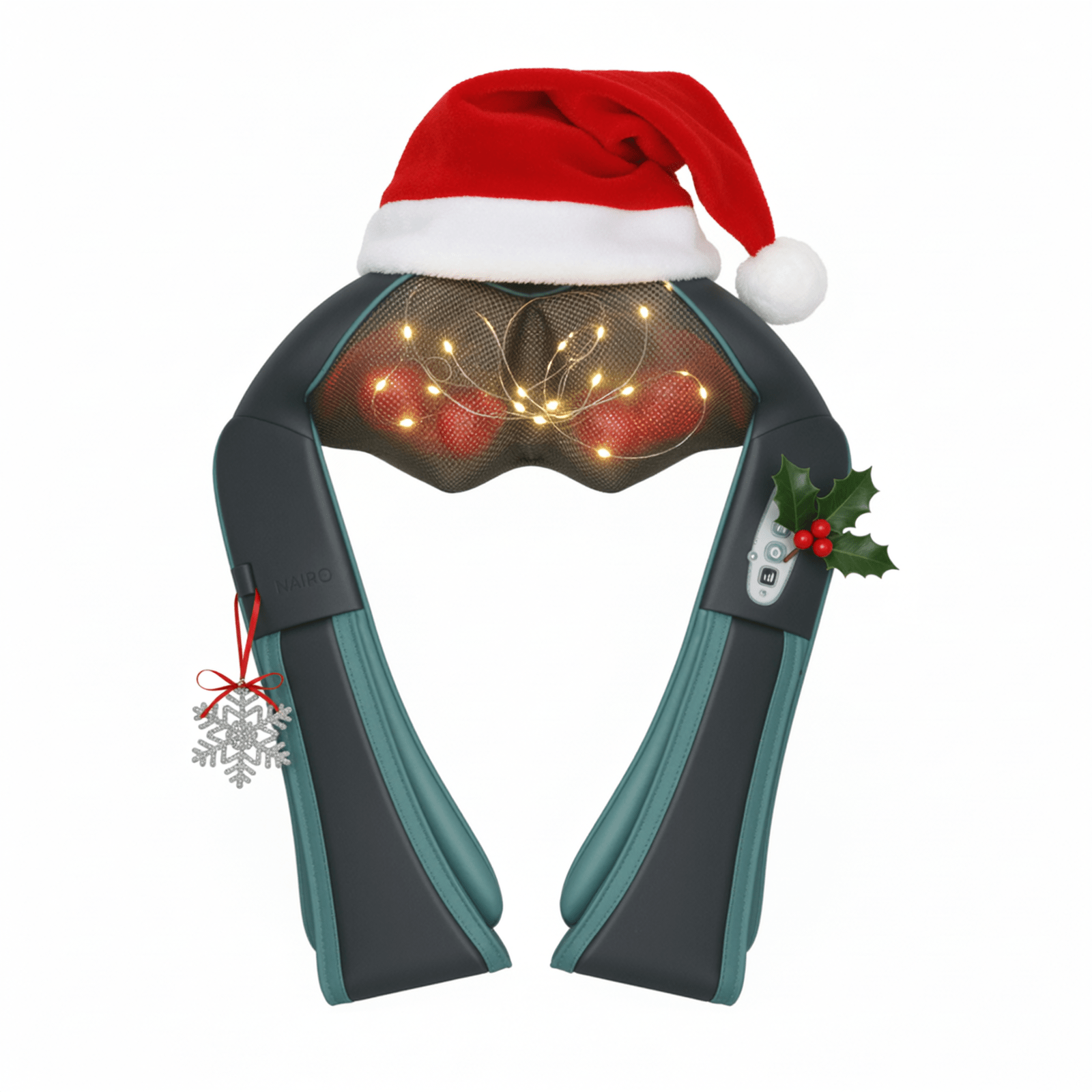 Naipo MGS - N12CS Cordless Shiatsu Neck & Shoulder Massager - Christmas Gift for Him/Her - NAIPO