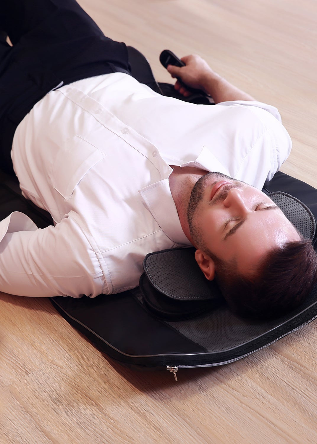 NAIPO MGYM - 8610 Portable Traction Air Yoga Mat with Waist Heated Massage - NAIPO