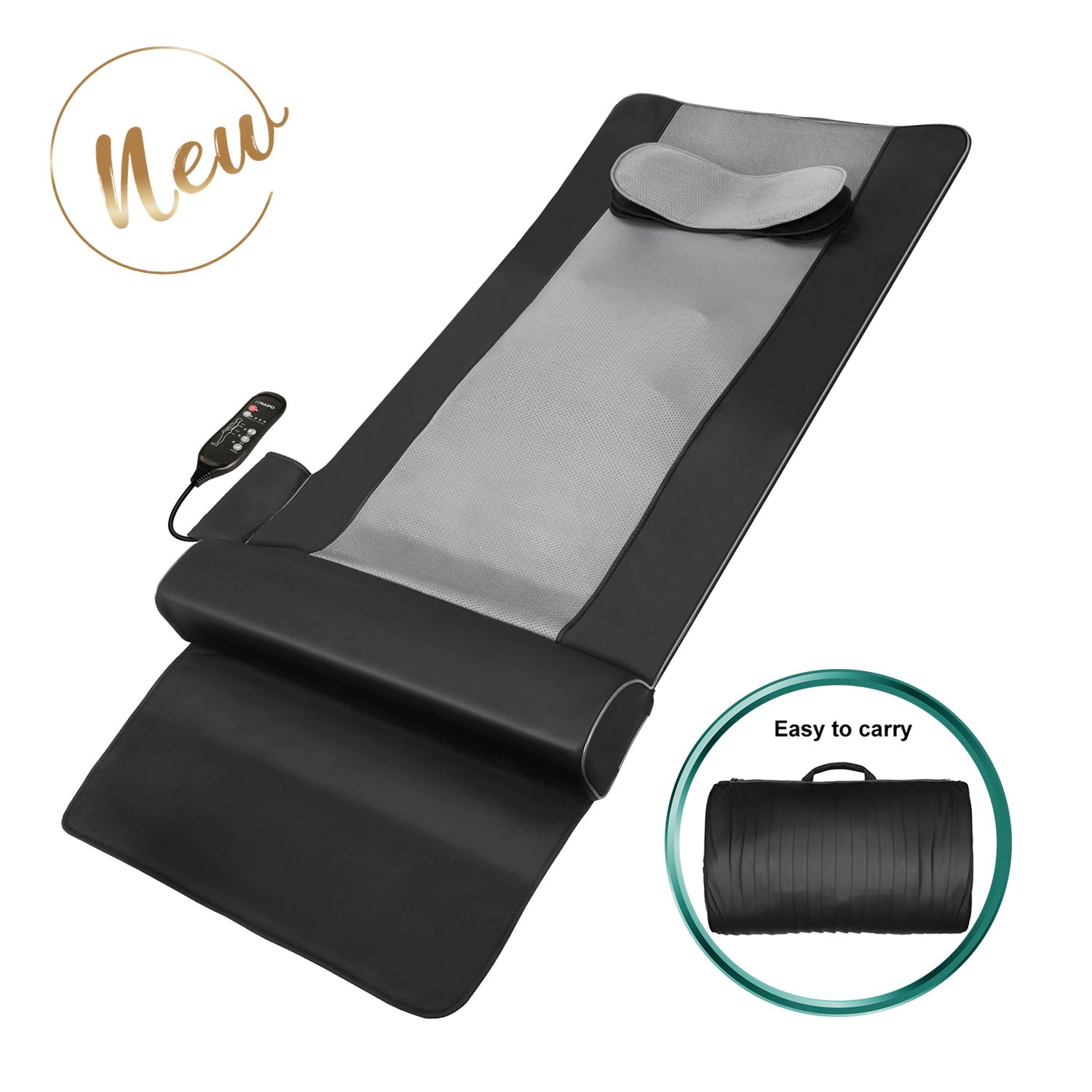 NAIPO MGYM - 8610 Portable Traction Air Yoga Mat with Waist Heated Massage - NAIPO