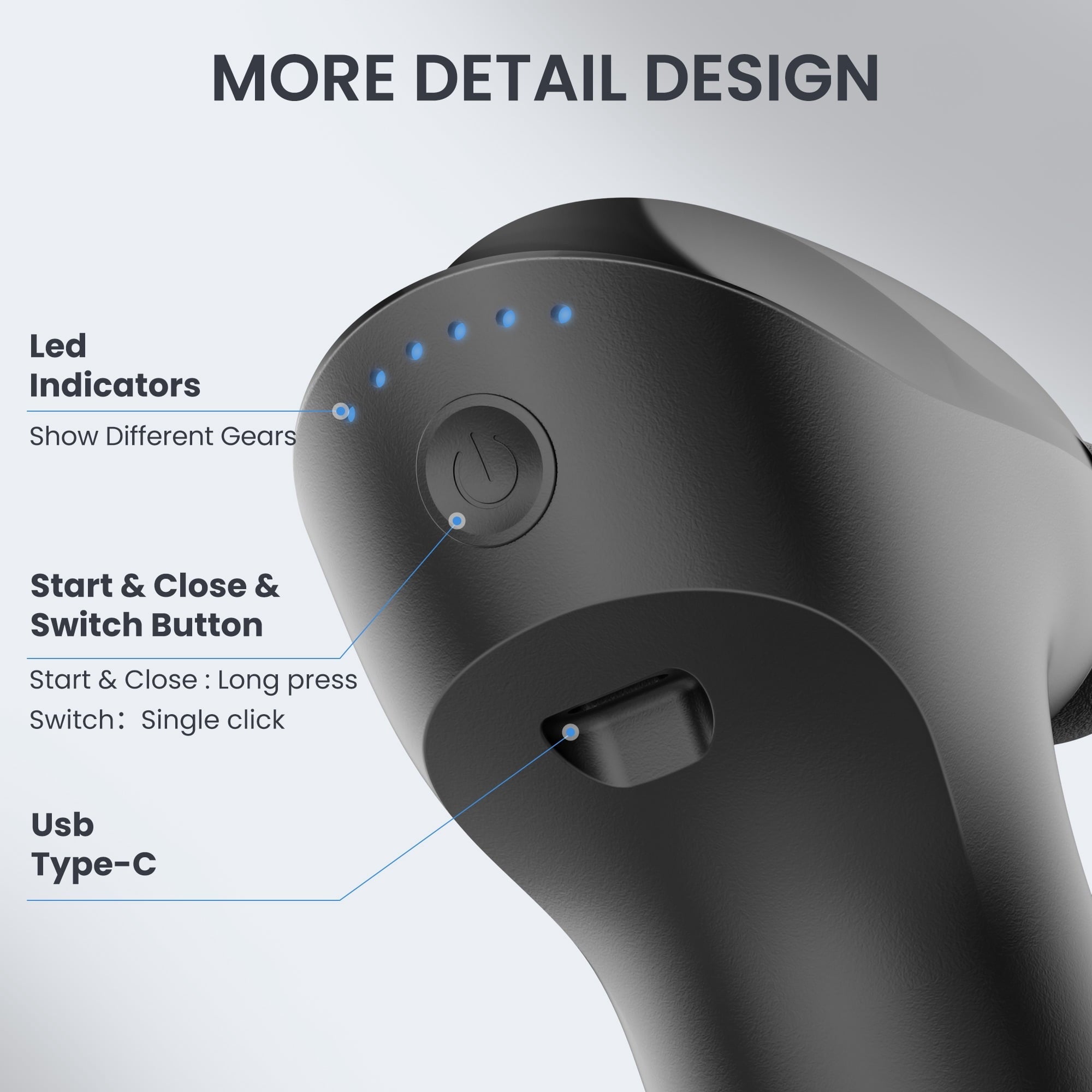 Naipo Mini Massage Gun,Back Massager for Pain Relief Deep Tissue with 6 Adjustable Speed,Gifts for Men & Women - NAIPO