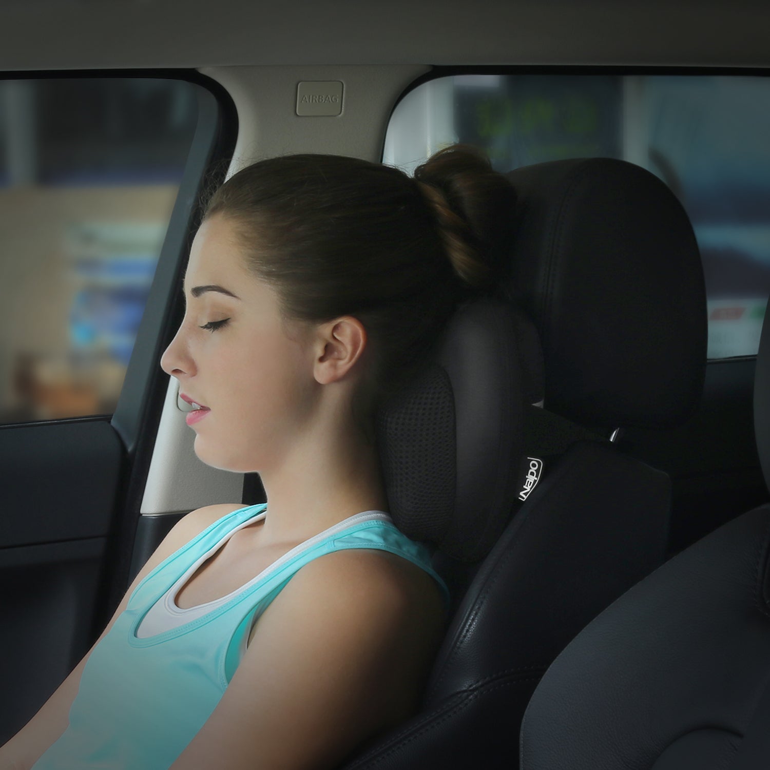 Naipo Neck & Back Massage Pillow with Heat Shiatsu Deep Kneading Massager - NAIPO