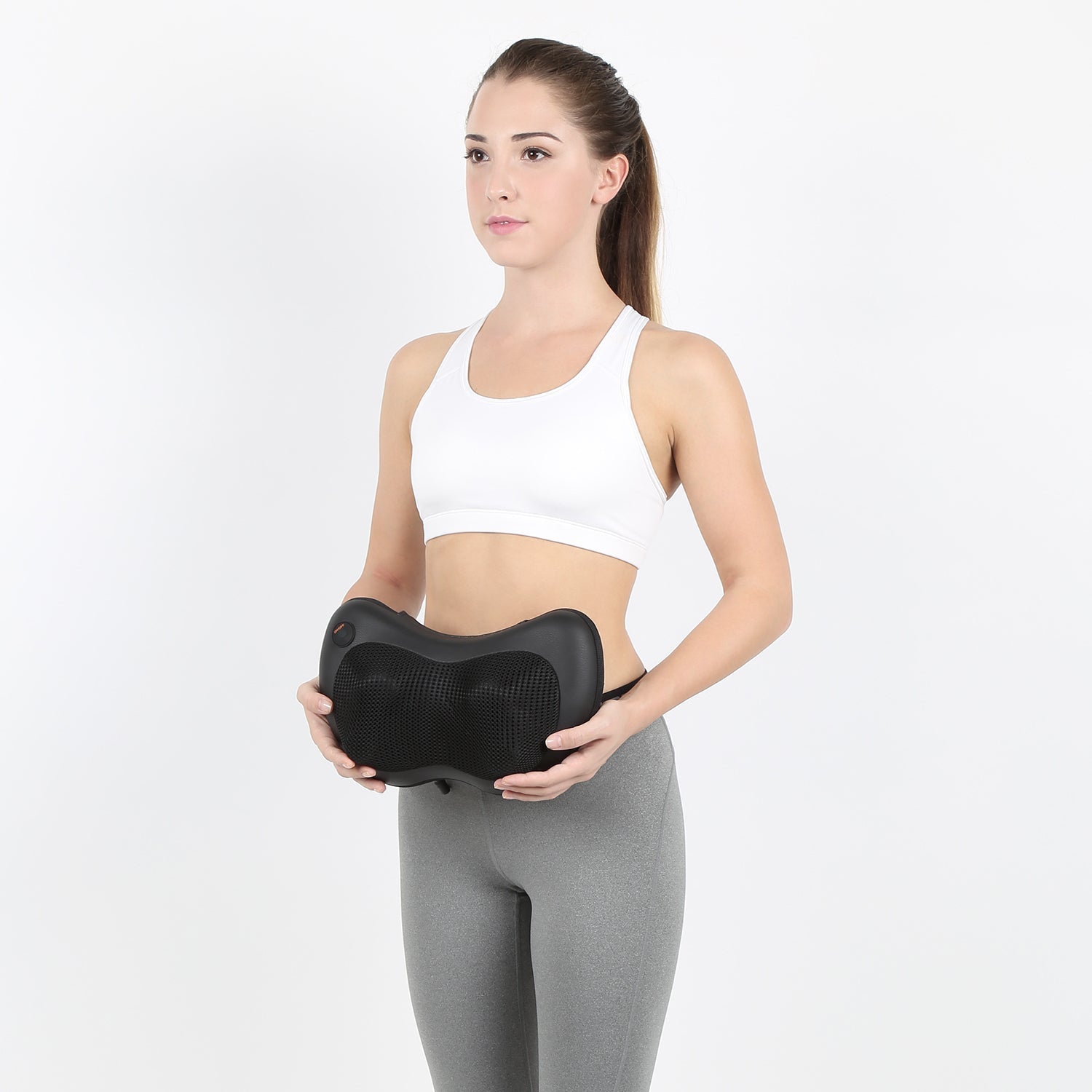 Naipo Neck & Back Massage Pillow with Heat Shiatsu Deep Kneading Massager - NAIPO