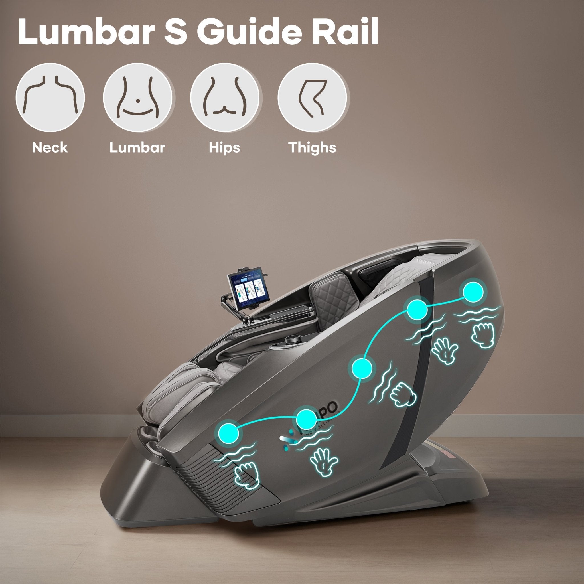 NAIPO NP - MC2401 Smart Massage Chair - Full Body Shiatsu with Heat - NAIPO