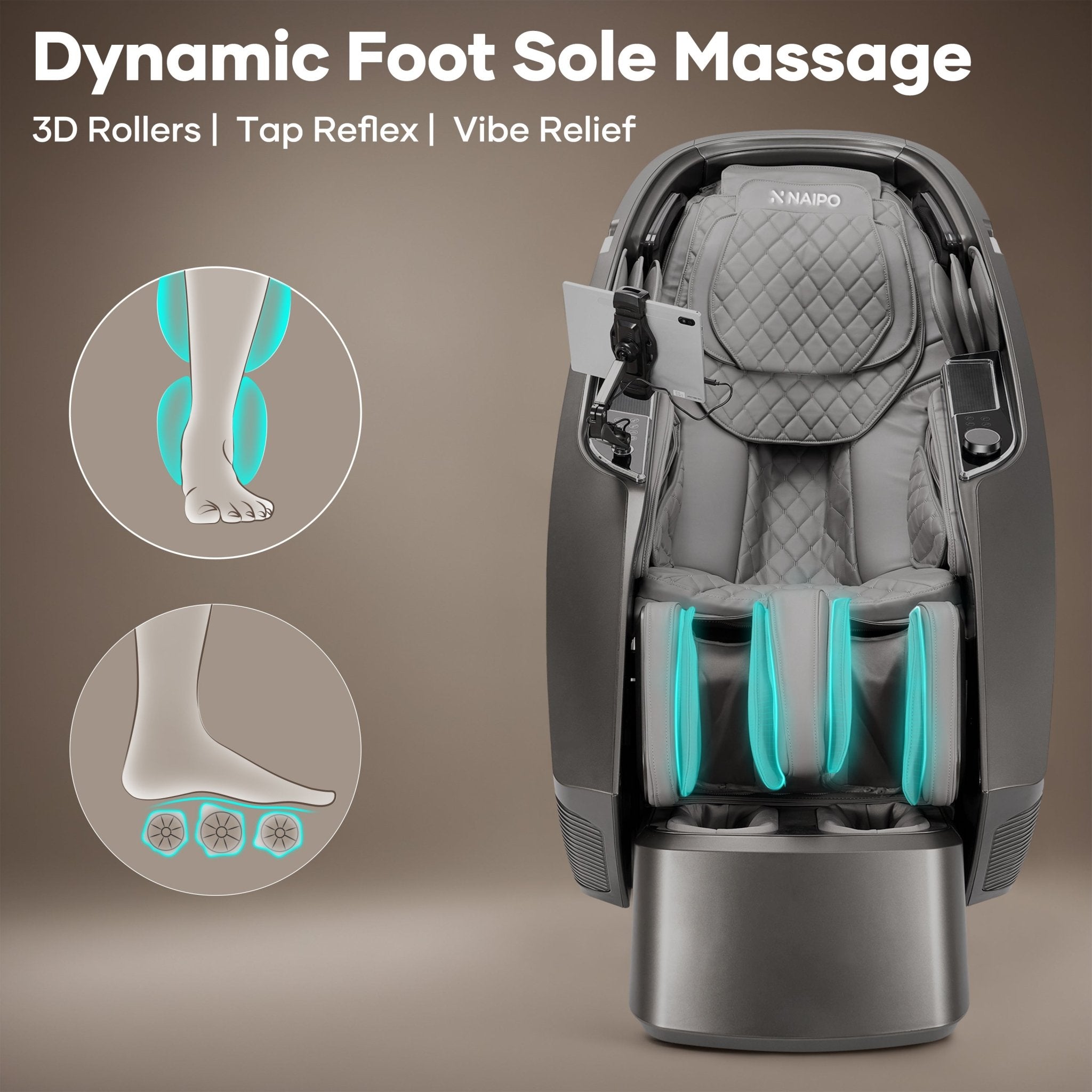 NAIPO NP - MC2401 Smart Massage Chair - Full Body Shiatsu with Heat - NAIPO