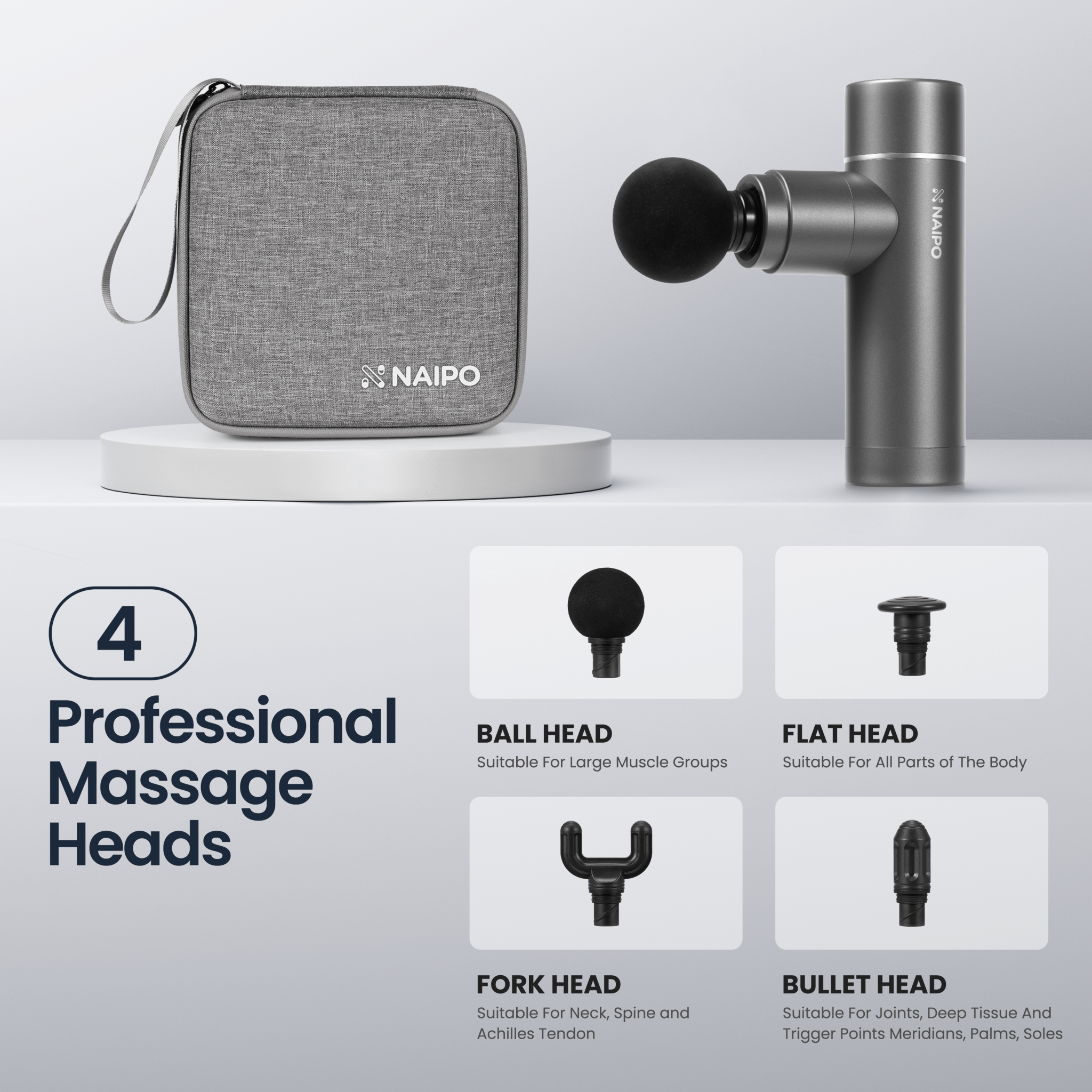 NAIPO NPMGUN - J11 Massage Gun - NAIPO